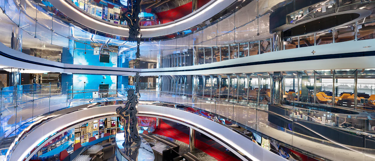The design features, public areas and venue names are inspired by the metropolitan New York City