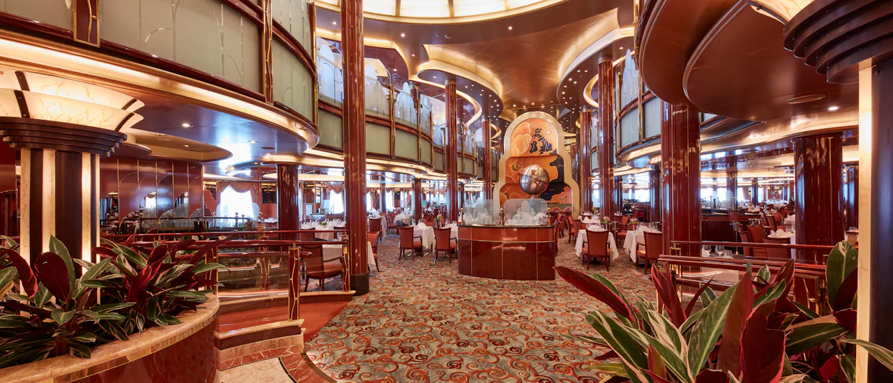 The main dining room included in the fare