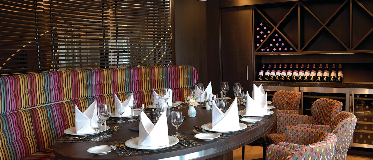 Taste and learn about wines in the wine tasting room