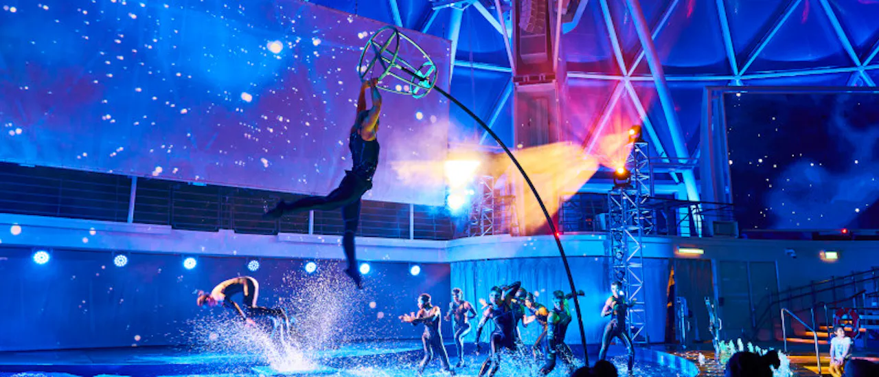 All-star divers perform hair-raising acrobatics into the deepest pool at sea!