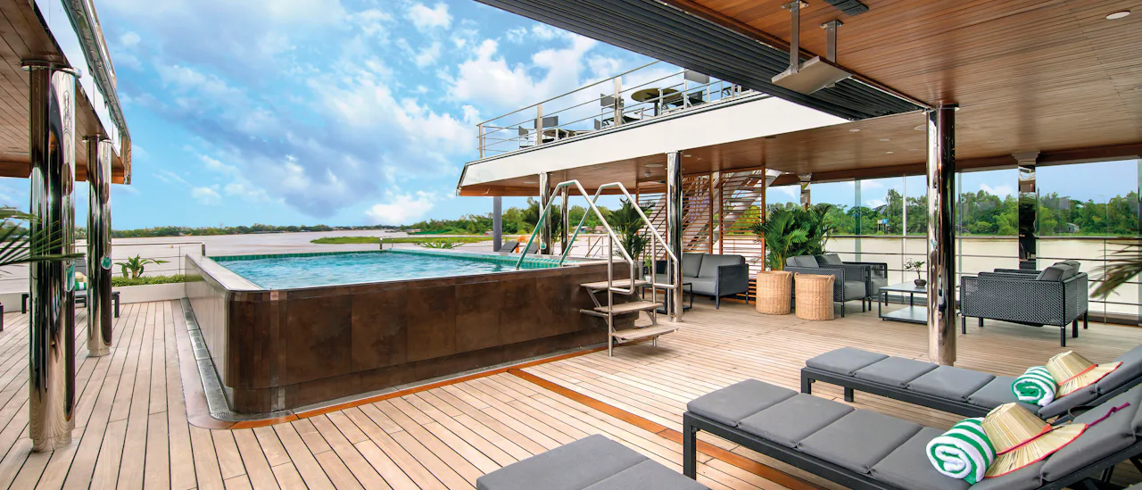 Sit back and relax in one of the comfortable chairs or sun loungers - the pool area have been designed with your total relaxation in mind