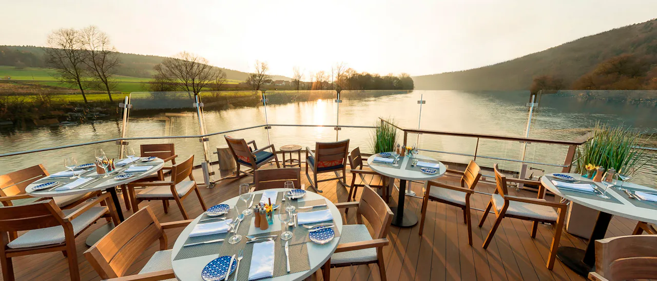 Aquavit Terrace is a casual outdoor space where your destination is your dining room