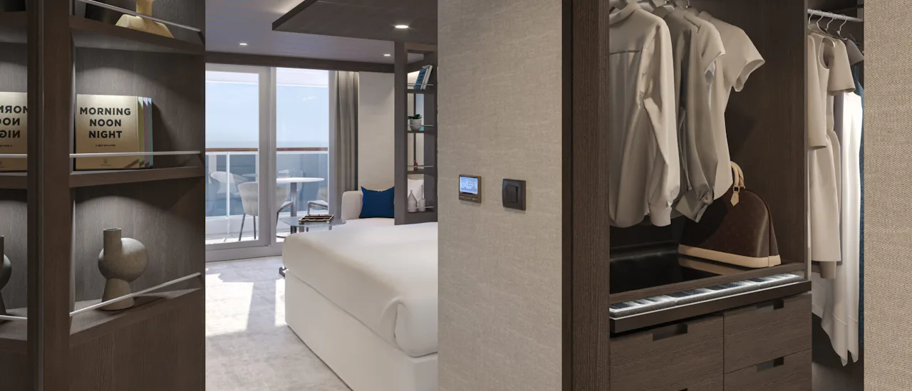 The design the suites has been developed in collaboration with De Jorio and the architectural and interior design studio NenMar