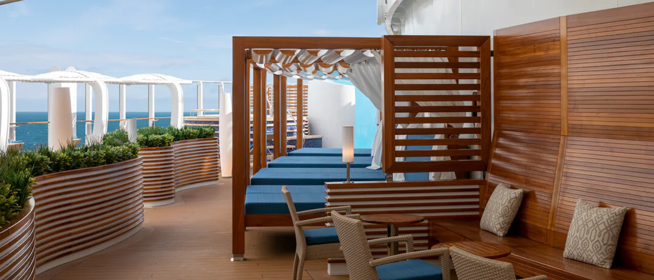 Cool down in the sea breeze and enjoy a treatment from the Oasis Spa in The Retreat