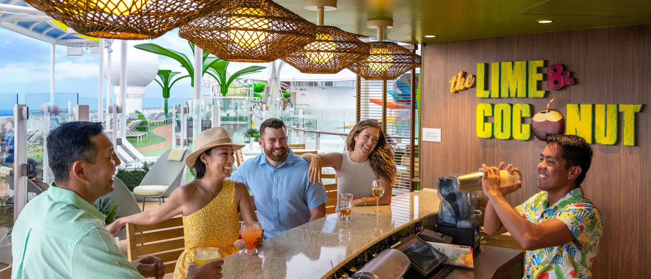 Frozen cocktails are on tap at The Lime & Coconut bar!