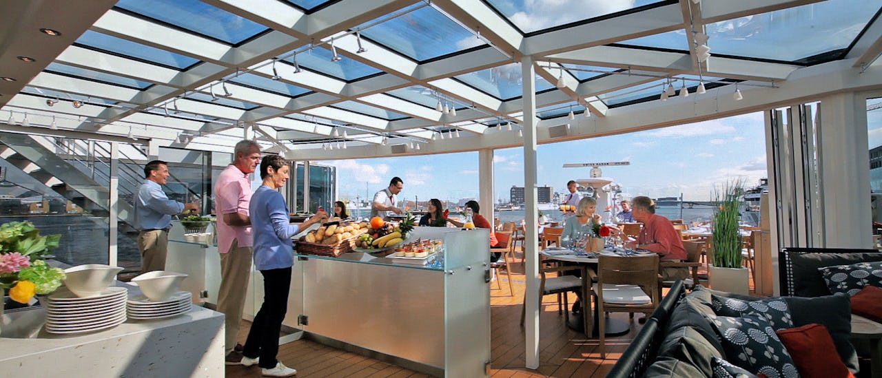 Aquavit Terrace is a casual outdoor space where your destination is your dining room