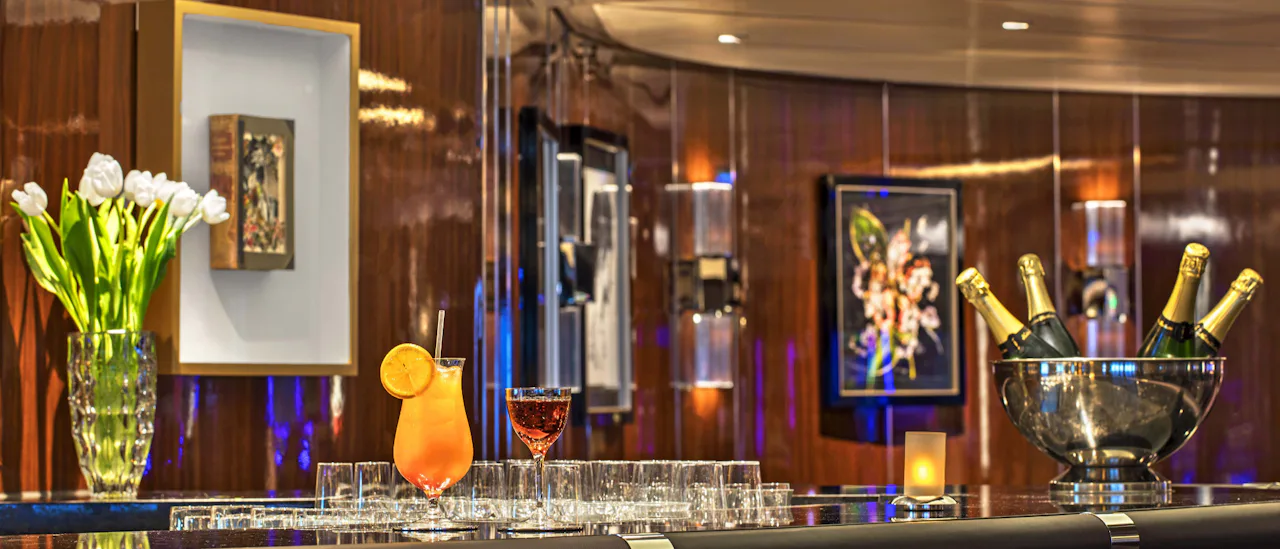The Sky Bar is a place to enjoy a refreshing tropical beverage!
