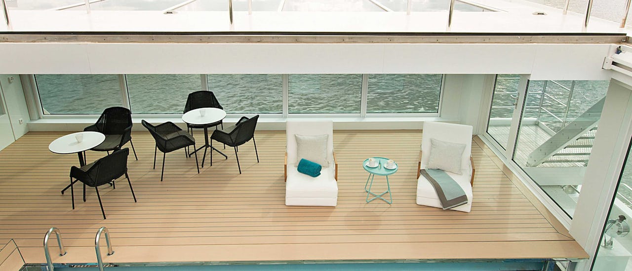 The pool with a retractable roof