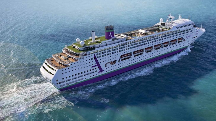 Ambassasdor Cruise Line's ship - Ambience - sailing through the ocean