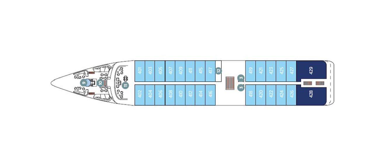 Emerald Kaia Deck 4 Observation Deck Plan