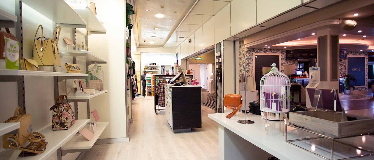 Shopping Galleria on board Ambassador Cruises