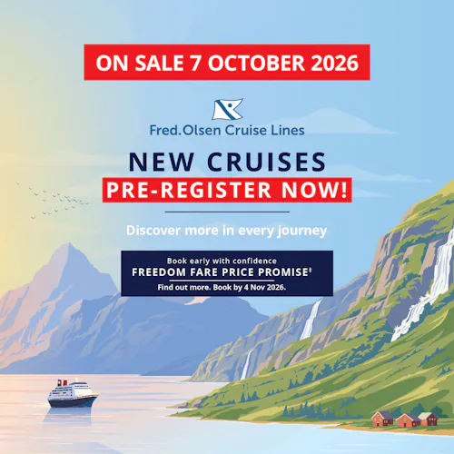 Pre-register for the BRAND NEW Fred. Olsen Collection!