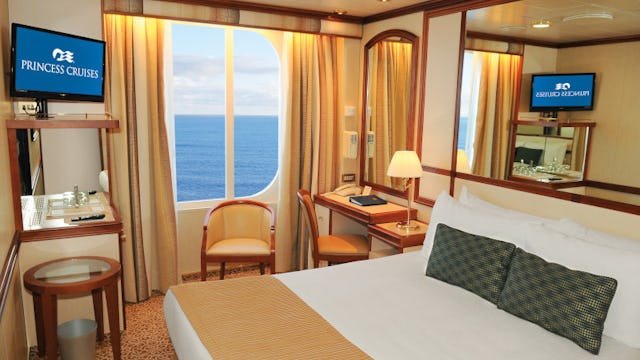 Island Princess Oceanview Cabin Stateroom