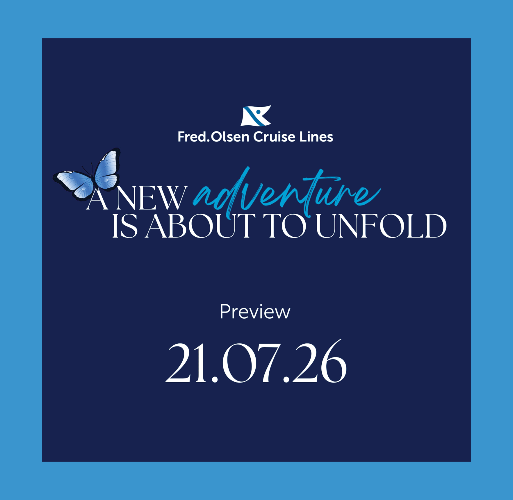 A new adventure is about to unfold!
