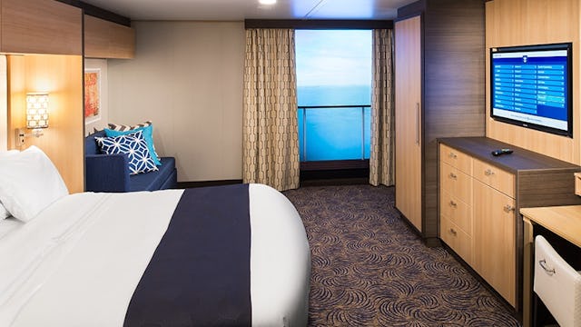 Symphony of the Seas Interior Inside Virtual Balcony Cabin Stateroom Accomodation