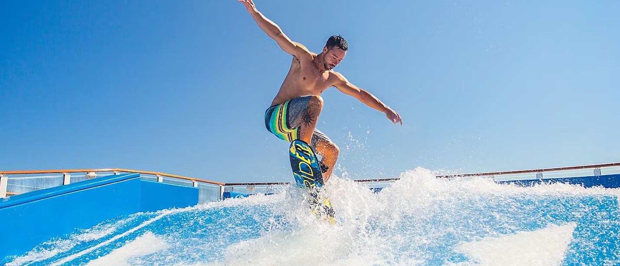 Symphony of the Seas FlowRider Surf Simulator