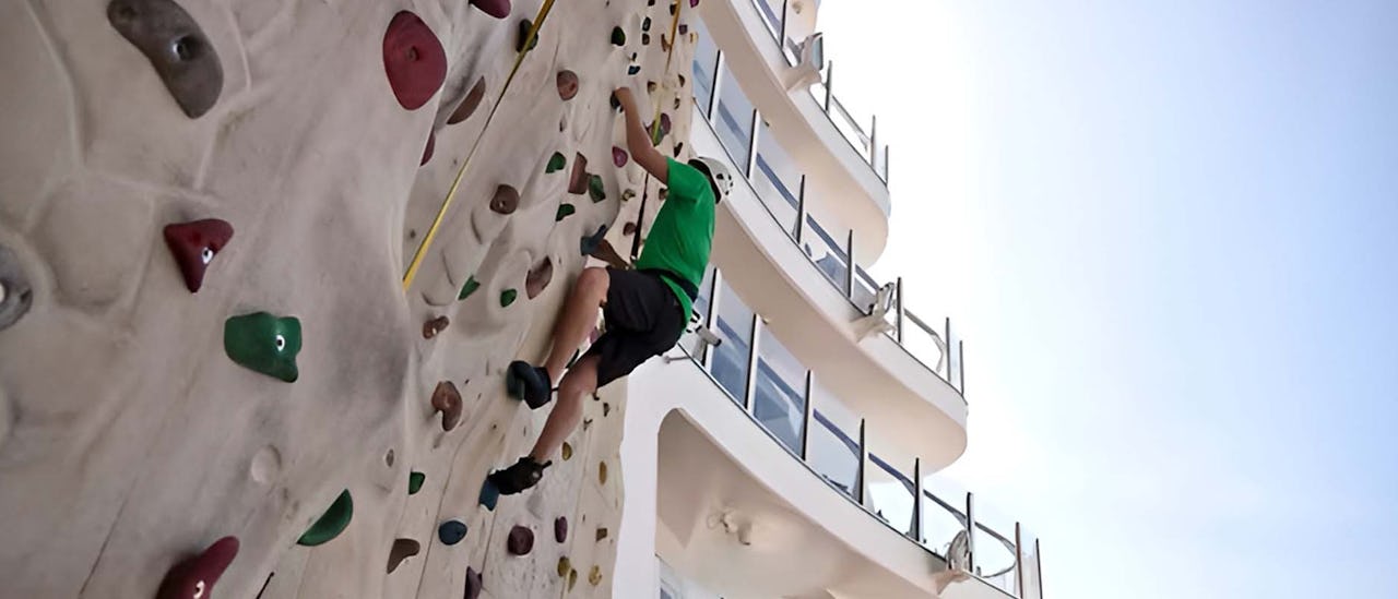 Brilliance of the Seas Rock Climbing