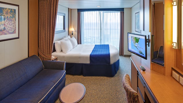 Brilliance of the Seas Spacious Ocean View Balcony Cabin Stateroom Accomodation