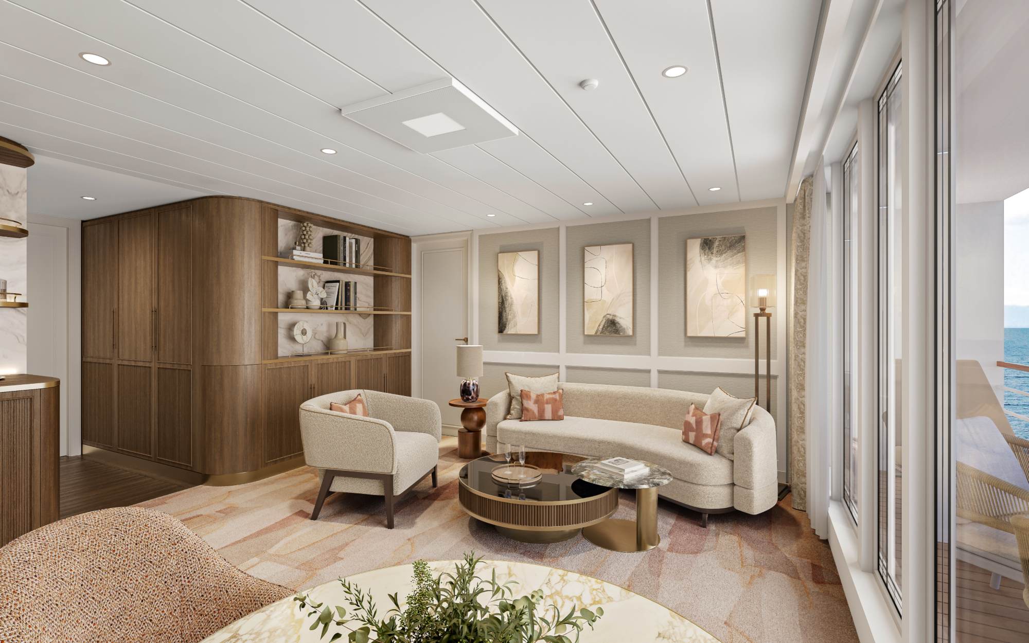 Oceania Suite Living Room on Aurelia