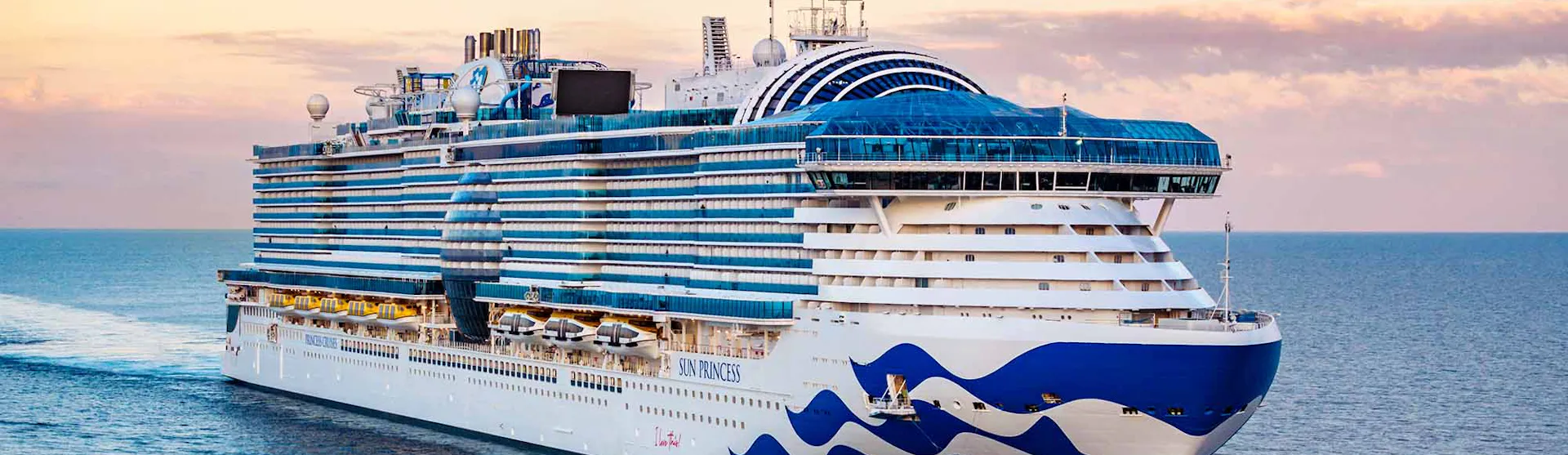 Sun Princess sailing in the mediterranean
