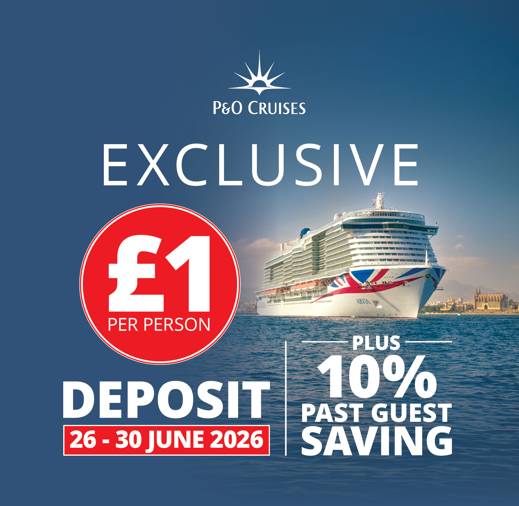 EXCLUSIVE £1pp DEPOSIT!