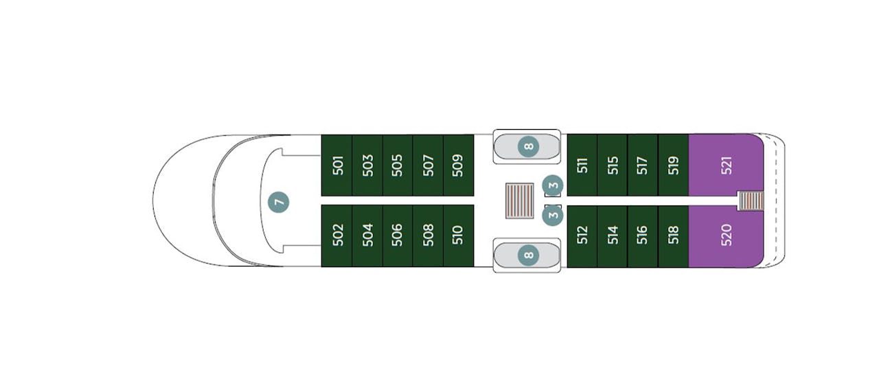 Emerald Kaia Deck 5 Panorama Deck Plan