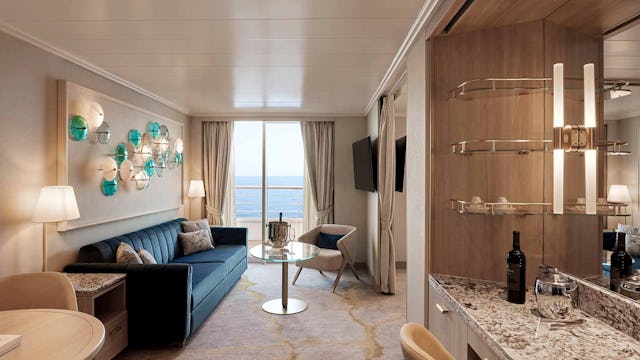 Crystal Symphony Sapphire Suite Guest Room Cabin Stateroom